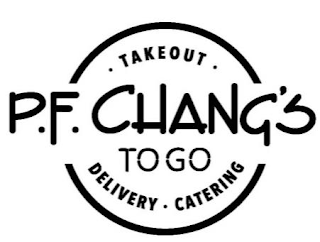 P.F. CHANG'S TO GO TAKEOUT DELIVERY CATERING logo