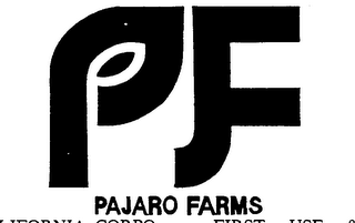 PF PAJARO FARMS logo