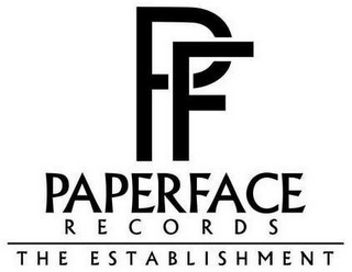 PF PAPERFACE RECORDS  THE ESTABLISHMENT logo