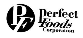 PF PERFECT FOODS CORPORATION logo