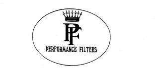 PF PERFORMANCE FILTERS logo