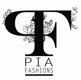 PF PIA FASHIONS logo