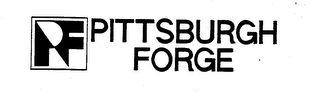 PF PITTSBURGH FORGE logo