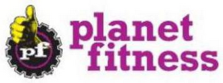 PF PLANET FITNESS logo