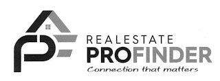 PF REALESTATE PROFINDER CONNECTION THAT MATTERS logo