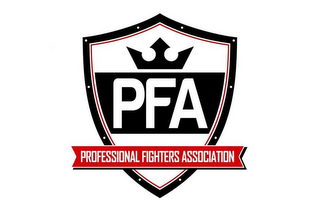 PFA PROFESSIONAL FIGHTERS ASSOCIATION logo
