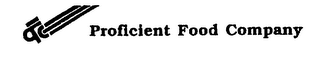 PFC PROFICIENT FOOD COMPANY logo