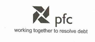 PFC WORKING TOGETHER TO RESOLVE DEBT logo