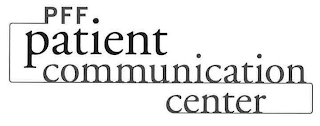 PFF PATIENT COMMUNICATION CENTER logo