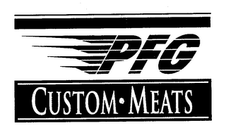 PFG CUSTOM·MEATS logo