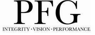 PFG INTEGRITY · VISION · PERFORMANCE logo