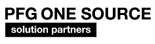 PFG ONE SOURCE SOLUTION PARTNERS logo