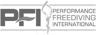 PFI PERFORMANCE FREEDIVING INTERNATIONAL logo