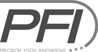 PFI PRECISION FOOD INNOVATIONS logo