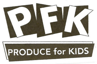 PFK PRODUCE FOR KIDS logo