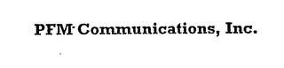 PFM COMMUNICATIONS, INC. logo