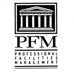 PFM PROFESSIONAL FACILITIES MANAGEMENT logo