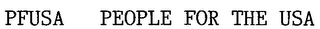 PFUSA PEOPLE FOR THE USA logo