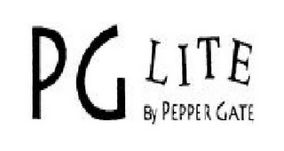 PG LITE BY PEPPER GATE logo