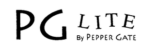 PG LITE BY PEPPER GATE logo