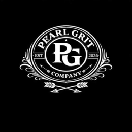 PG PEARL GRIT COMPANY EST 2026 logo
