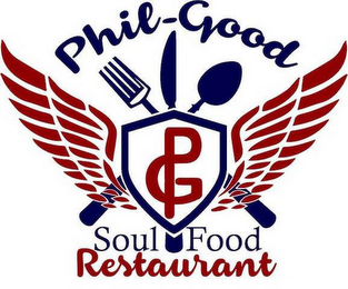 PG PHIL-GOOD SOUL FOOD RESTAURANT logo