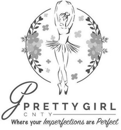 PG PRETTY GIRL CNTY WHERE YOUR IMPERFECTIONS ARE PERFECT logo