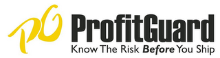 PG PROFITGUARD KNOW THE RISK BEFORE YOU SHIP logo