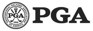 PGA 1916 PROFESSIONAL GOLFERS' ASSOCIATION OF AMERICA PGA logo