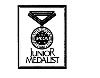 PGA JUNIOR MEDALIST THE PROFESSIONAL GOLFERS' ASSOCIATION OF AMERICA logo