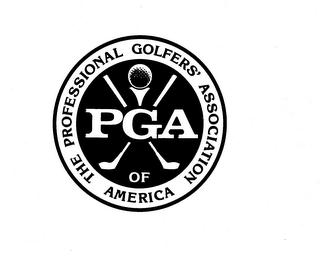 PGA THE PROFESSIONAL GOLFERS ASSOCIATION OF AMERICA logo