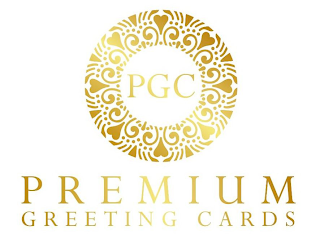 PGC PREMIUM GREETING CARDS logo