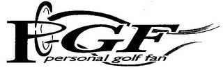 PGF PERSONAL GOLF FAN logo