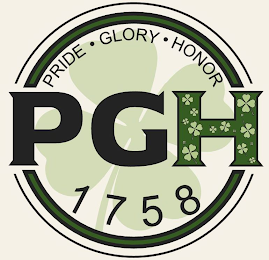 PGH PRIDE GLORY HONOR 1758 logo