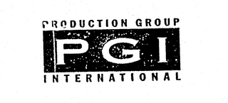 PGI PRODUCTION GROUP INTERNATIONAL logo
