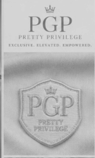 PGP PRETTY PRIVILEGE EXCLUSIVE. ELEVATED. EMPOWERED. PGP PRETTY PRIVILEGE logo