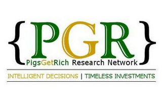 {PGR} PIGSGETRICH RESEARCH NETWORK INTELLIGENT DECISIONS | TIMELESS INVESTMENTS logo