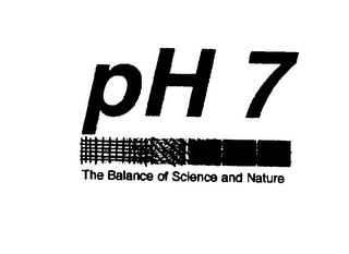 PH 7 THE BALANCE OF SCIENCE AND NATURE logo