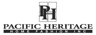 PH PACIFIC HERITAGE HOME FASHION INC logo