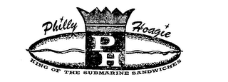 PH PHILLY HOAGIE KING OF SUBMARINE SANDWICHES logo