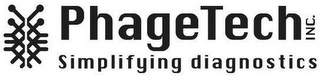 PHAGETECH INC. SIMPLIFYING DIAGNOSTICS logo
