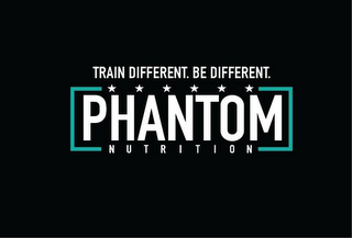 PHANTOM NUTRITION, TRAIN DIFFERENT. BE DIFFERENT. logo