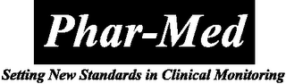 PHAR-MED SETTING NEW STANDARDS IN CLINICAL MONITORING logo