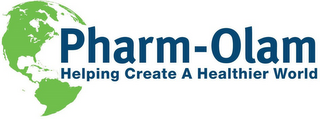 PHARM-OLAM HELPING CREATE A HEALTHIER WORLD logo