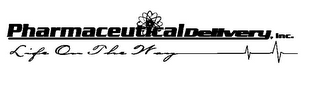 PHARMACEUTICAL DELIVERY, INC. LIFE ON THE WAY logo
