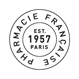 PHARMACIE FRANÇAISE EST. 1957 PARIS logo