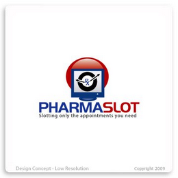 PHARMASLOT SLOTTING ONLY THE APPOINTMENTS YOU NEED RX logo