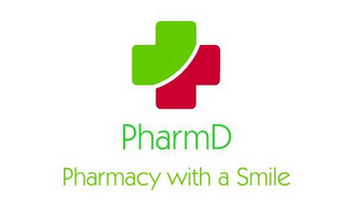 PHARMD PHARMACY WITH A SMILE logo