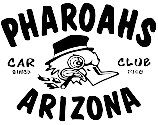 PHAROAHS CAR CLUB ARIZONA SINCE 1948 logo