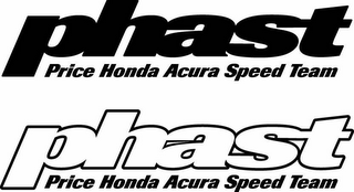 PHAST - PRICE HONDA ACURA SPEED TEAM logo